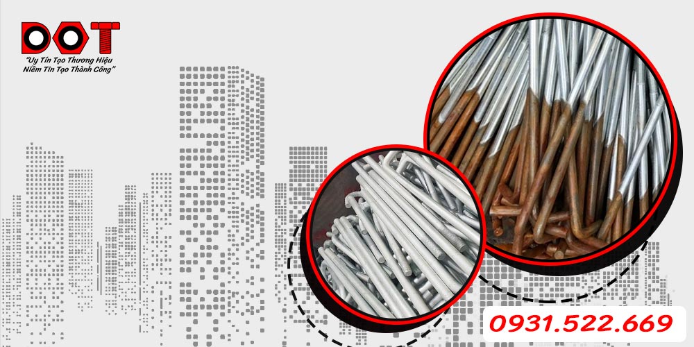 bu lông neo L xi trắng